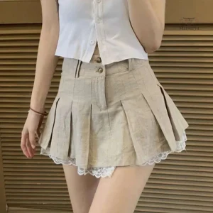 Style japonais chic : jupe à dentelles pour une allure unique