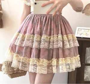 Jupe japonaise féminine, look Lolita