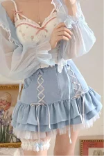Mini jupe japonaise vintage au style rétro