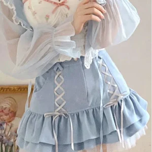 Mini jupe japonaise vintage au style rétro