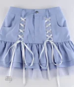 Jupe japonaise courte avec design vintage élégant