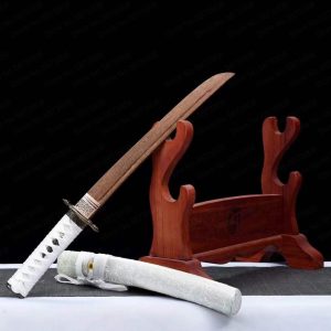 Mini katana japonais en acier avec design traditionnel
