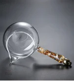 Théière en verre élégante pour amateurs de thé