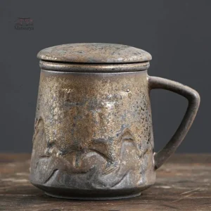 Mug rétro japonais avec motifs traditionnels