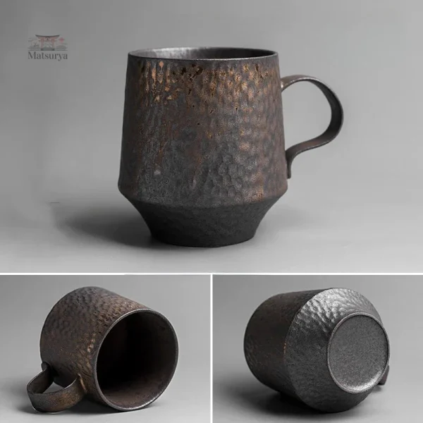 Mug ancien japonais, design inspiré de la nature