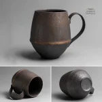 Mug artisanal japonais, touche authentique