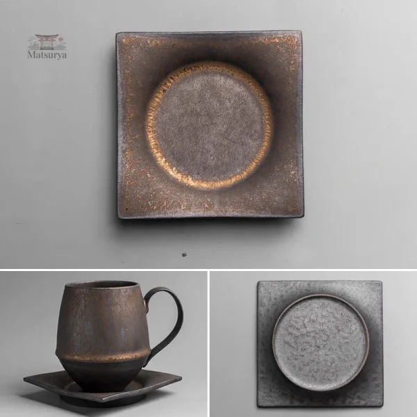 Mug japonais fait main avec détails délicats