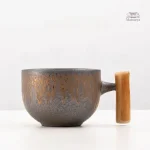 Mug japonais avec poignée en bois - vue 6