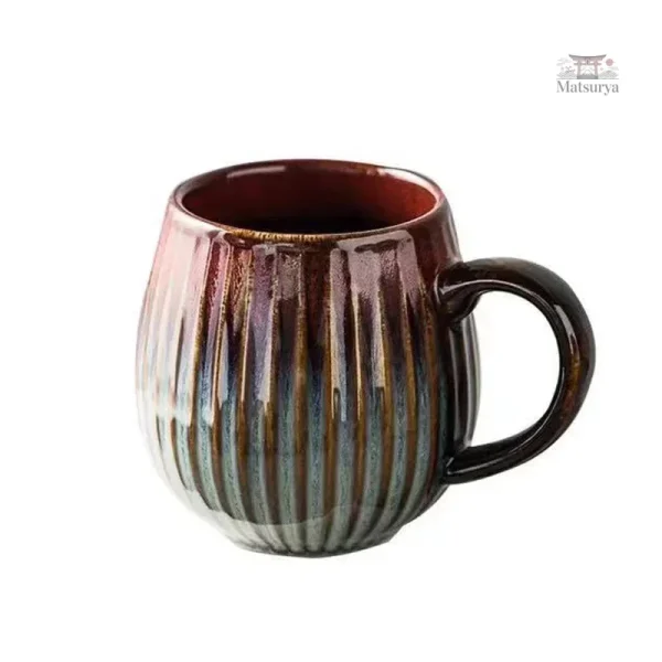 Mug en céramique au style japonais dégradé