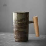 Mug japonais en grès texturé