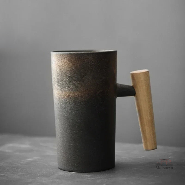 Mug en grès japonais pour café