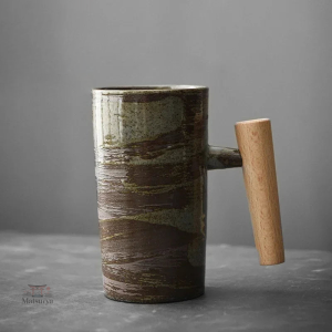 Mug en grès japonais traditionnel