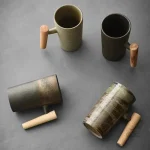 Mug japonais fait main en grès