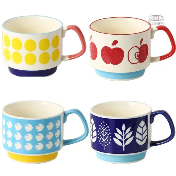 Mug japonais avec impression de fleurs