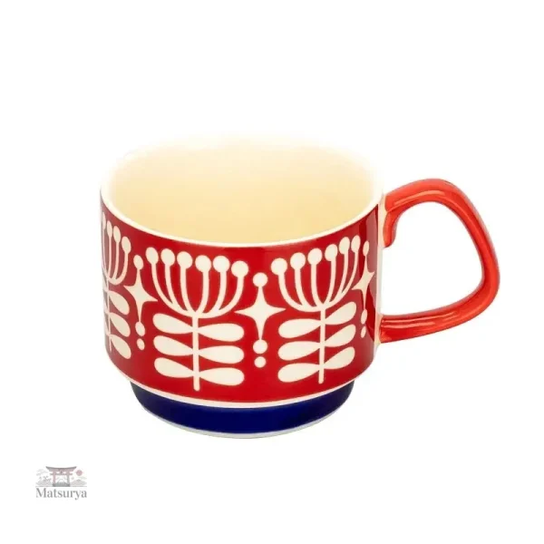 Mug japonais avec motif floral délicat