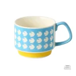 Mug japonais à motifs floraux artistiques