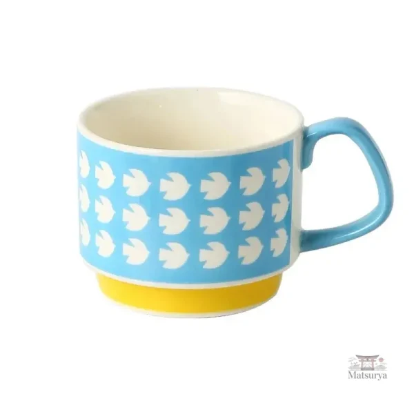 Mug japonais à motifs floraux artistiques