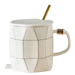 Mug avec couvercle, style japonais contemporain