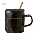 Mug japonisant géométrique, idéal pour thé ou café