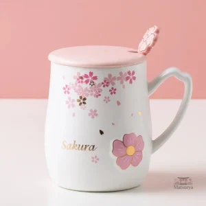 Mug Japonais décoré de fleurs de sakura