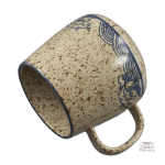 Mug élégant aux motifs de vagues japonaises vintage