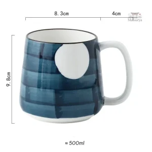 Mug artistique avec motifs nippons
