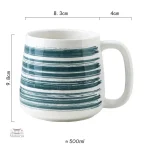 Mug en porcelaine au style japonais