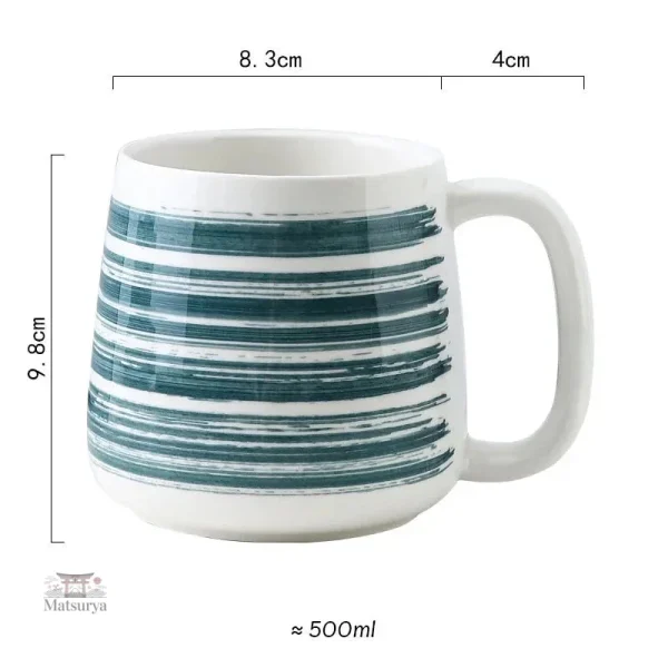 Mug en porcelaine au style japonais