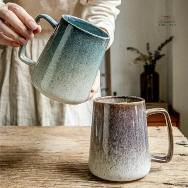 Mug en céramique au style japonais élégant
