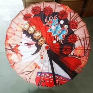 Ombrelle Japonaise à Motifs pour Femme