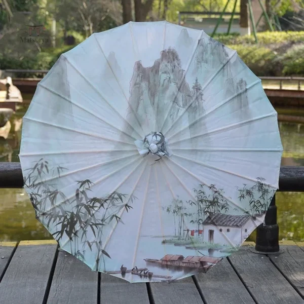 Ombrelle anti UV, style japonais pour journées ensoleillées
