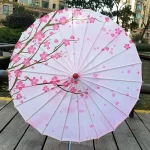 Ombrelle Japonaise Blanche élégante pour la protection solaire