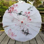 Ombrelle Japonaise, design délicat et raffiné en blanc