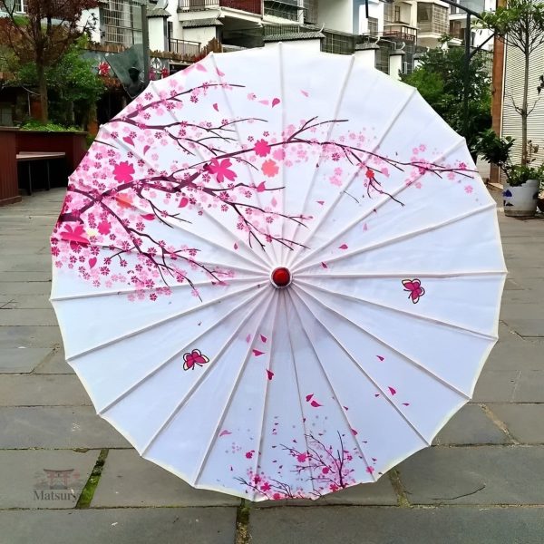 Ombrelle de jardin asiatique, protection solaire raffinée