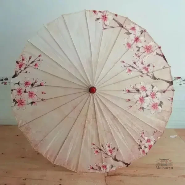 Ombrelle décorative style japonais, ajout esthétique extérieur