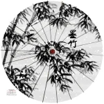 Ombrelle Japonaise Noir et Blanc Design élégante