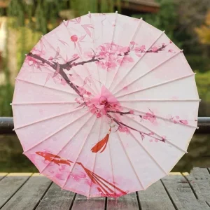 Ombrelle japonaise en papier pour femme élégante