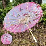 Ombrelle japonaise rose élégante et raffinée