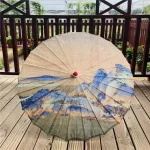 Ombrelle japonaise en tissu élégante et colorée