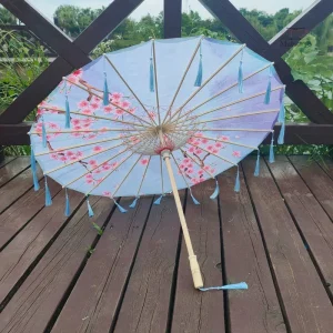 Ombrelle japonaise colorée, parfaite pour les journées ensoleillées