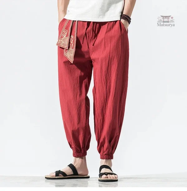 Pantalon décontracté japonais pour un look moderne