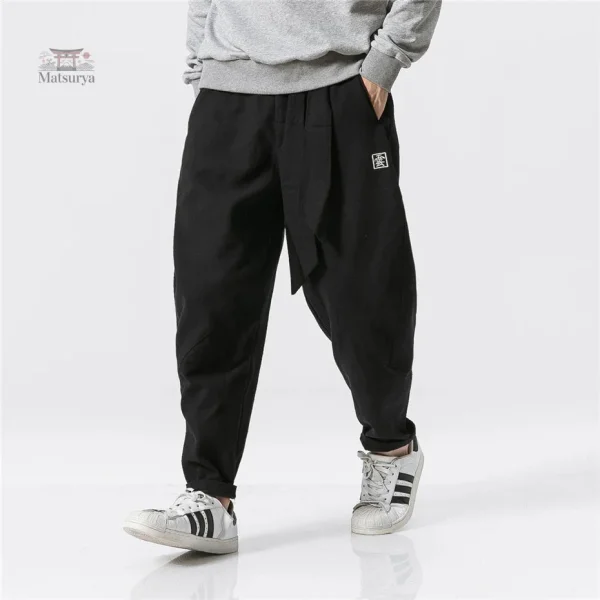 pantalon-ample-japonais-homme-1 Pantalon Ample Japonais pour Homme