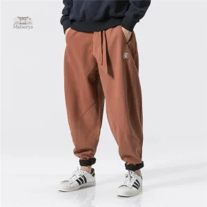 Pantalon Homme style Japonais ample et décontracté