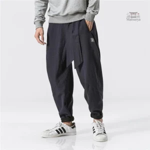 Pantalon Japonais pour homme, coupe ample et confortable