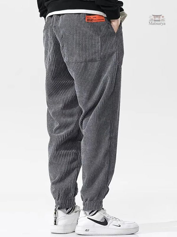 Pantalon velours baggy pour look tendance