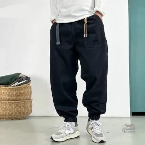 Pantalon Baggy Japonais Vintage Décontracté