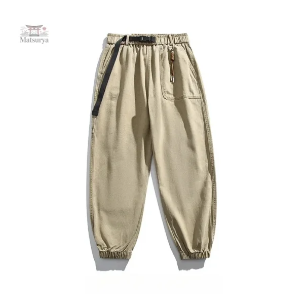 Pantalon Décontracté Japonais en Coton