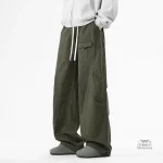 Pantalon Large en Coton pour Homme, style cargo