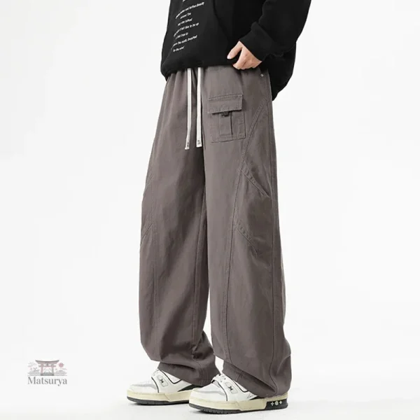 Vêtement masculin en Coton, Pantalon Cargo Japonais