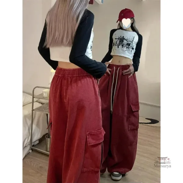 Pantalon Femme style cargo avec poches pratiques